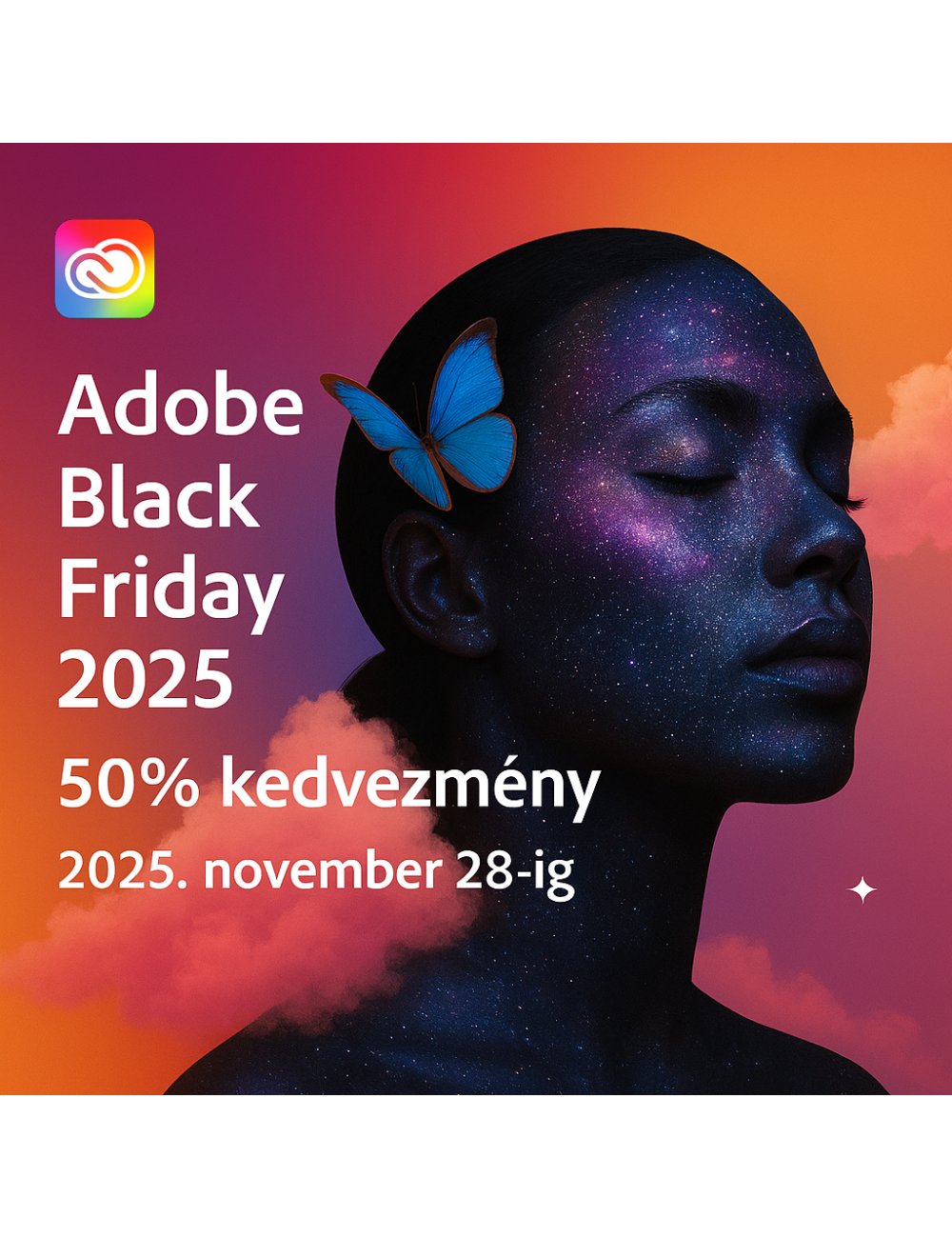 BLACK FRIDAY AKCIÓ -50%! Creative Cloud Pro for teams All Apps - Kereskedelmi, Többnyelvű, Új előfizetés, 12 hónap