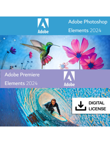 Adobe Photoshop & Premiere Elements 2024 - Win/Mac, Angol - Örök licenc
