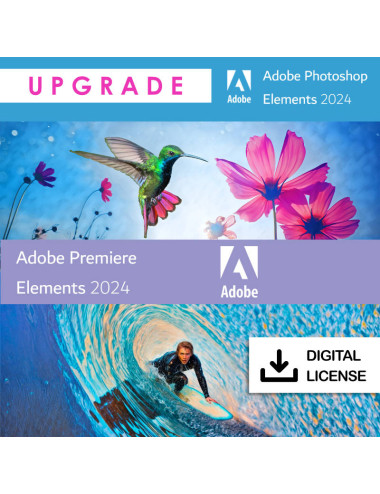 Adobe Photoshop & Premiere Elements 2024 - Win/Mac - Perpetual license - Upgrade