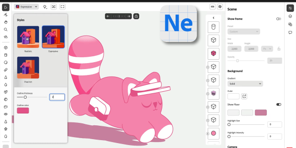 Belépő a harmadik dimenzióba: bemutatkozik az Adobe Project Neo